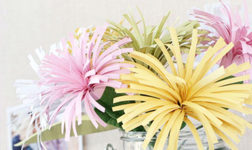 Selling Paper Flowers to Benefit the Rescue Mission
